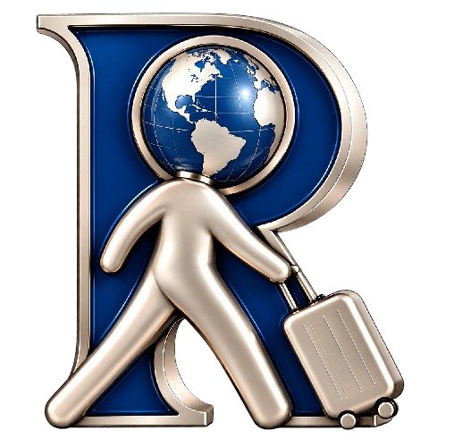 Logotipo R de Viaje con Globo y Maleta removebg preview